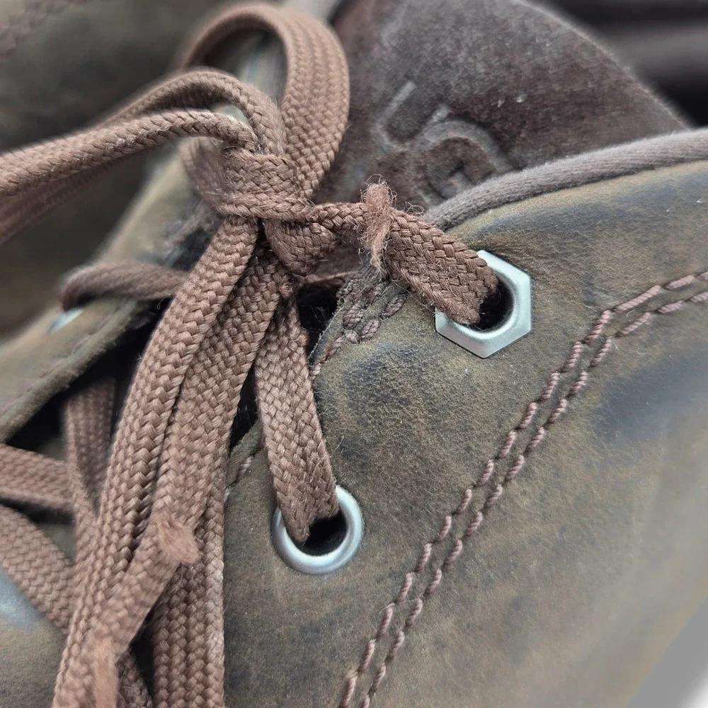UGG Baysider Chukka Weather Boots Mens 8 Brown‎ Waterproof Leather 1120863